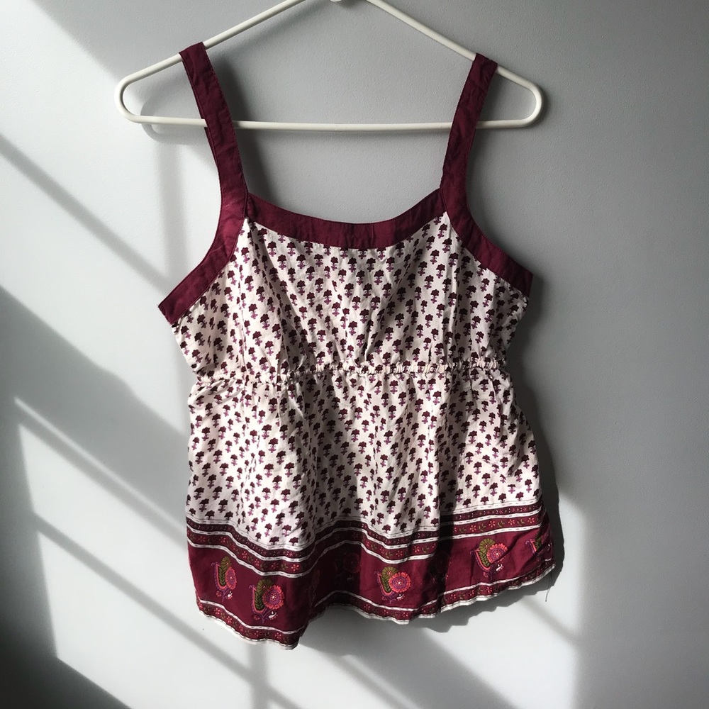 100% Cotton Boho lightweight tank!